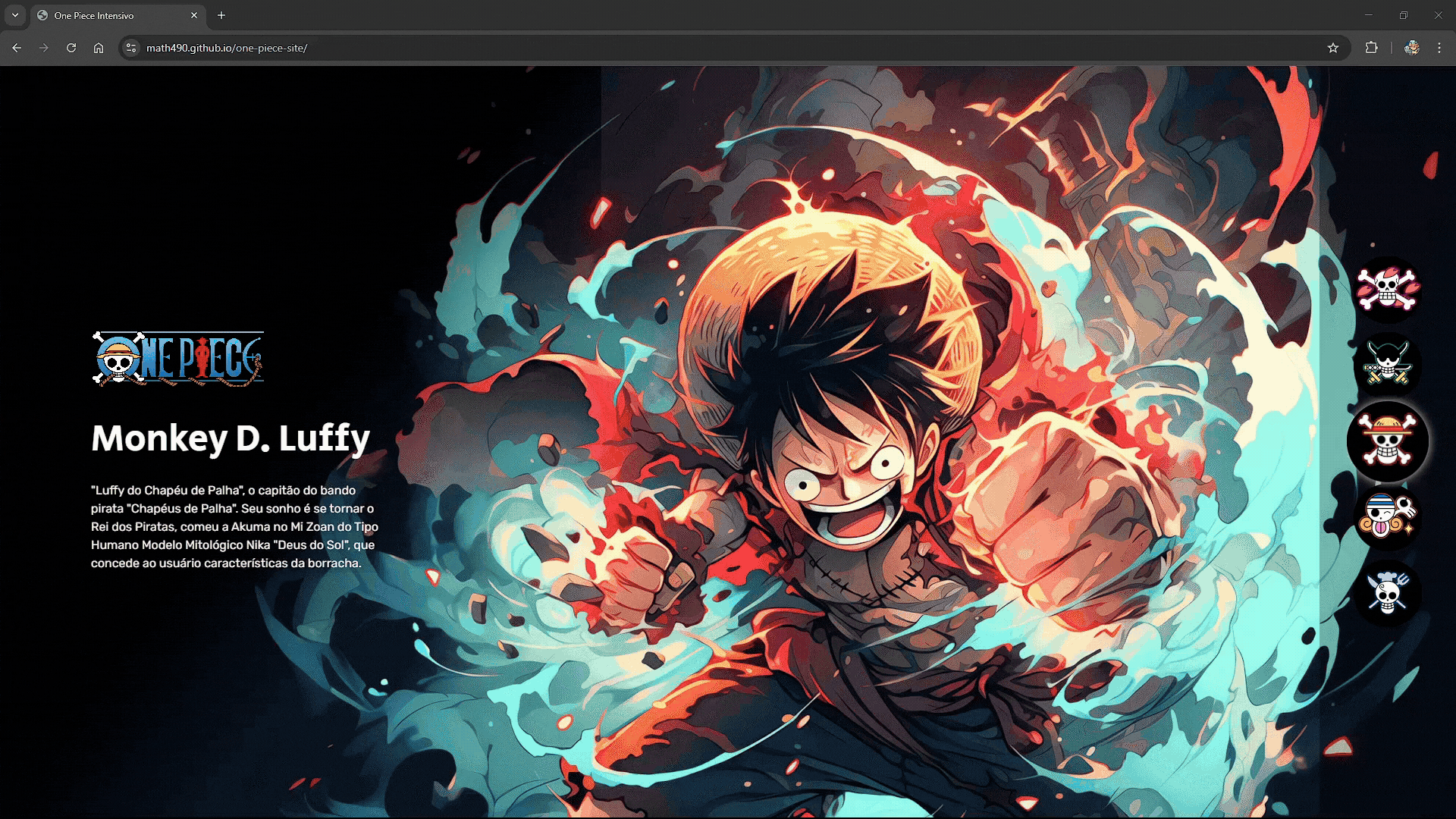 projeto one piece landpage